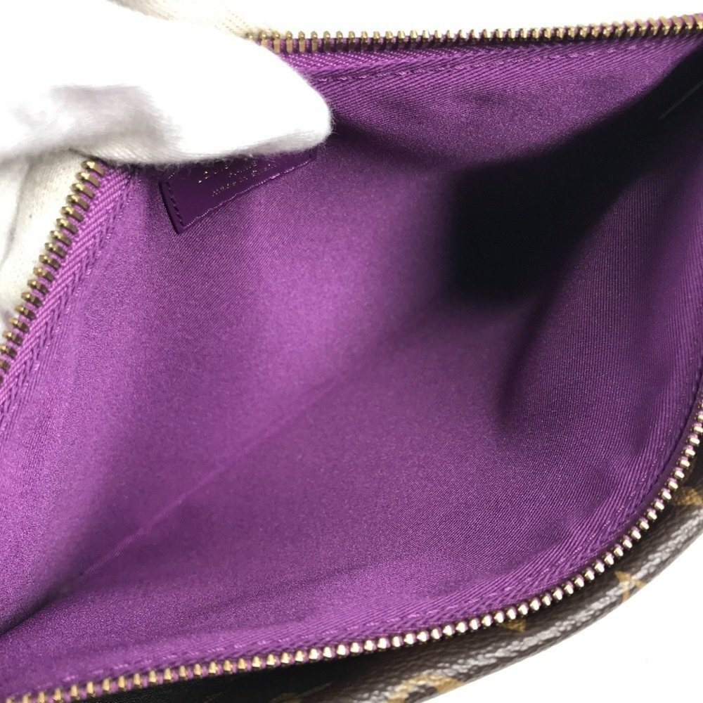 LOUIS VUITTON Brown Monogram Canvas Pochette Shoulder Bag - Picture 10 of 15